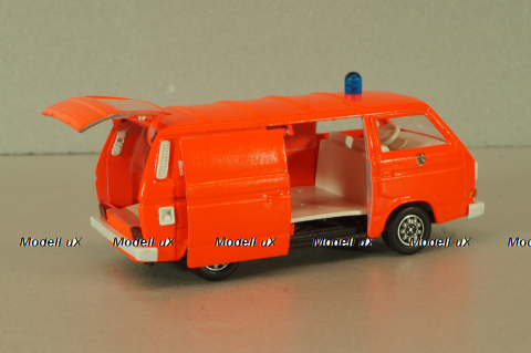 Volkswagen Transporter Sincro (T3) fire engine 1979, red, 1043, Schabak 1:43