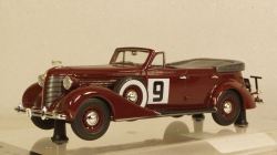 ЗИС-102А №9 Фаэтон вишневого цвета, 110203, DiP Models 1:43