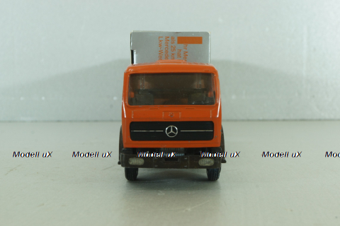 Mercedes 1632/1932 tractor with semi-trailer, orange, 186,NZG 1:50
