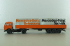 Mercedes 1632/1932 tractor with semi-trailer, orange, 186,NZG 1:50