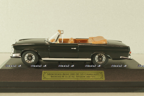 Mercedes 220 SE 3,5 Cabriolet  (W111) 1961, black, 4331, Faller 1:43