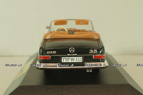 Mercedes 220 SE 3,5 Cabriolet  (W111) 1961, black, 4331, Faller 1:43