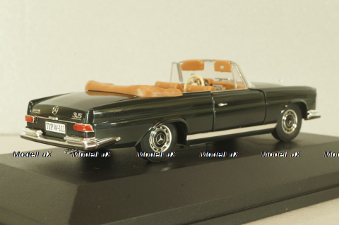 Mercedes 220 SE 3,5 Cabriolet  (W111) 1961, black, 4331, Faller 1:43