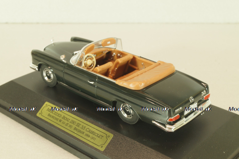 Mercedes 220 SE 3,5 Cabriolet  (W111) 1961, black, 4331, Faller 1:43