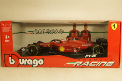 Ferrari f1-75 SCUDERIA N16 SEASON 2022,Charles Leclerc, Yellow Wheels, BU16811LE, Bburago 1:18
