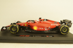 Ferrari f1-75 SCUDERIA N16 SEASON 2022,Charles Leclerc, Yellow Wheels, BU16811LE, Bburago 1:18
