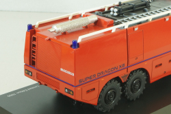 Iveco Super Dragon X8 Airport fire truck 2007, red, 07135, Schuco 1:43