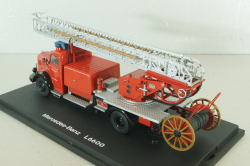 Mercedes L 6600  fire ladder 1951, red, 03091, Schuco 1:43