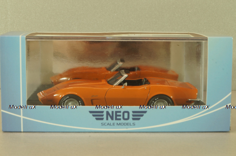 Chevrolet Corvette (C3) Convertible 1973, orange, 46935, Neo 1:43