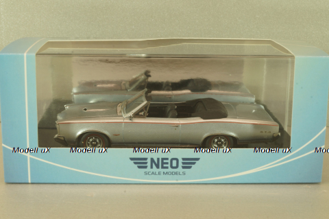 Pontiac GTO Convertible 1966, light blue, 46070, Neo 1:43