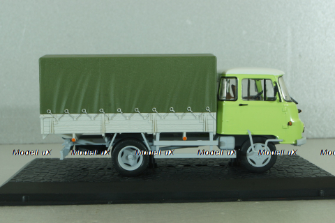 Robur LD 3001 truck with canvas top, light green, Atlas 1:43