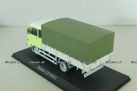 Robur LD 3001 truck with canvas top, light green, Atlas 1:43