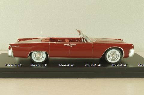 Lincoln Continental 53A Convertible 1961, dark red, 47050, Neo 1:43