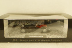 Bugatti Type 57SC Corsica Roadster 1938 (Black), 437110430, Minichamps 1:43