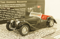 Bugatti Type 57SC Corsica Roadster 1938 (Black), 437110430, Minichamps 1:43