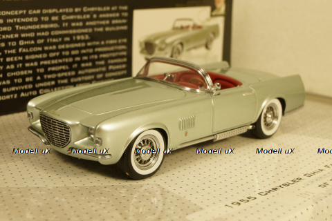 Chrysler Ghia Falcon 1955 Light Green Metallic, 437143030, Minichamps 1:43