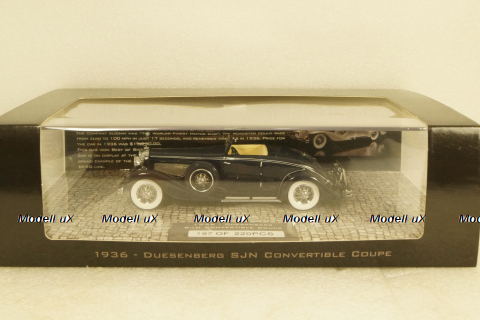 Duesenberg SJN Convertible Coupe 1936, 437150332,  Minichamps 1:43