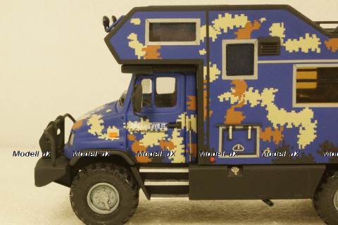 Зил-432730 Бычок 4х4 Кемпиг синий, KV мастерская 1:43