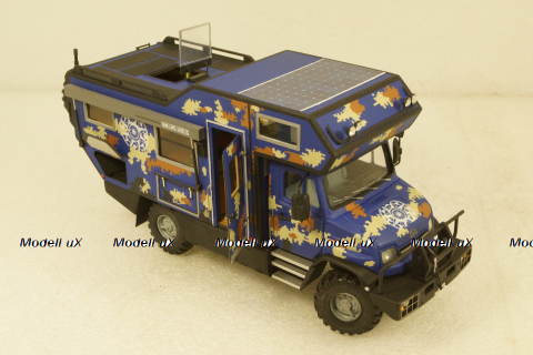 Зил-432730 Бычок 4х4 Кемпиг синий, KV мастерская 1:43