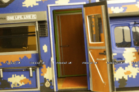 Зил-432730 Бычок 4х4 Кемпиг синий, KV мастерская 1:43