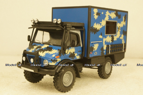 Merсedes Unimog 4х4 Кемпинг синий, KV мастерская 1:43