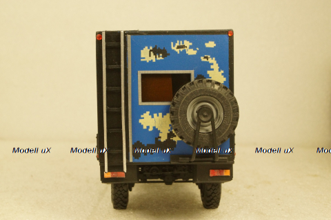 Merсedes Unimog 4х4 Кемпинг синий, KV мастерская 1:43