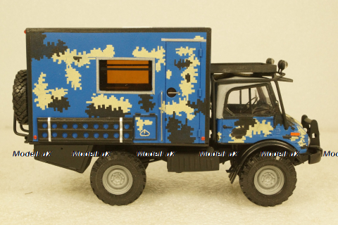 Merсedes Unimog 4х4 Кемпинг синий, KV мастерская 1:43