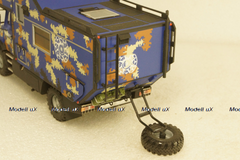 Merсedes Unimog 4х4 Кемпинг синий, KV мастерская 1:43