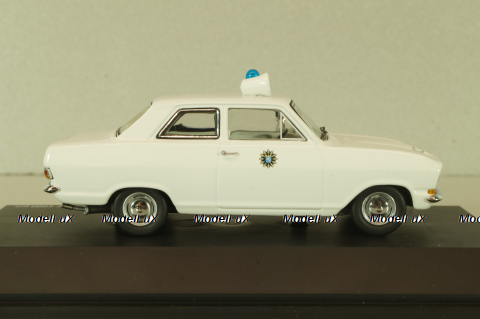 Opel Kadett B Polizei 1965, white, 02943, Schuco 1:43