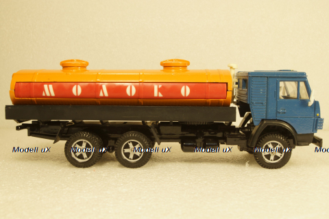 Камаз-53212, молоковоз, синий/оранжевый, Арек 1:43
