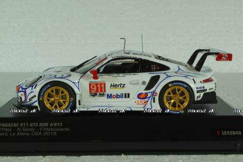 Porsche 911 (991) RSR #911 Class Winner Petit LeMans 2018, IXO 1:43