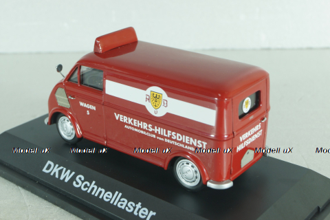 DKW Schnellaster Typ 30 "AvD" 1954, dark red, 02397, Schuco 1:43