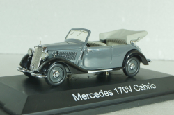 Mercedes-Benz 170V Cabrio (W136) 1936, grey, 02431, Schuco 1:43