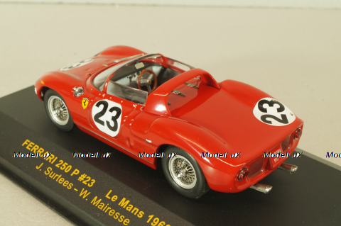 Ferrari 250 P #23 Le Mans 1963, J.Surtees/W.Mairesse, red,  LMC071, IXO 1:43