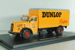 Mercedes-Benz L6600 truck "Dunlop" 1950, orange, 03021, Schuco 1:43