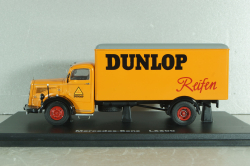 Mercedes-Benz L6600 truck "Dunlop" 1950, orange, 03021, Schuco 1:43