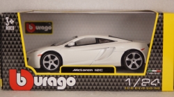McLaren MP4-12C metallic-white, 18-21074, Bburago 1:24
