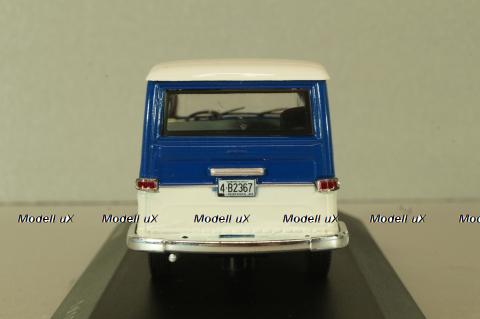 Willys Rurai 1968, white/blue, WB092, WhiteBox 1:43