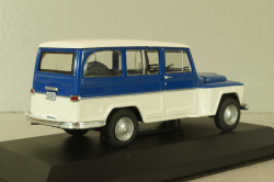 Willys Rurai 1968, white/blue, WB092, WhiteBox 1:43