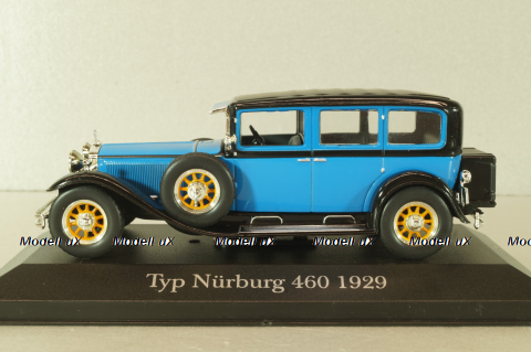 Mercedes-Benz Nurburg 460 N Pullman-Limousine (W08) 1929, blue 7905007, WhiteBox 1:43