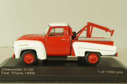 Chevrolet 3100 tow truck 1956, red/white, WB233, WhiteBox 1:43