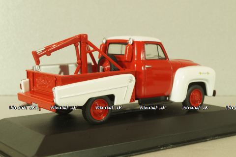 Chevrolet 3100 tow truck 1956, red/white, WB233, WhiteBox 1:43