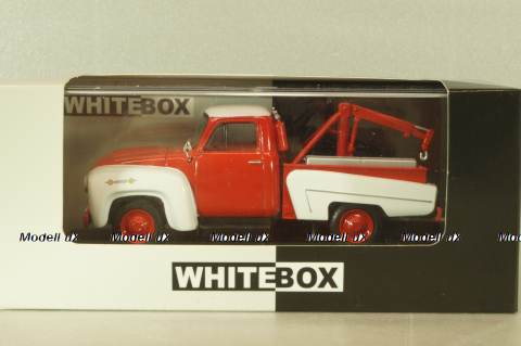 Chevrolet 3100 tow truck 1956, red/white, WB233, WhiteBox 1:43