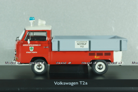 Volkswagen T2a Pritsche, Feuerwehr Fürth 1965 bus , 03334, Schuco 1:43