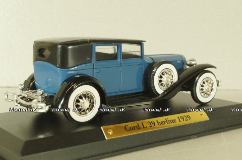 Cord L 29 berline 1929, blue/black, Atlas 1:43