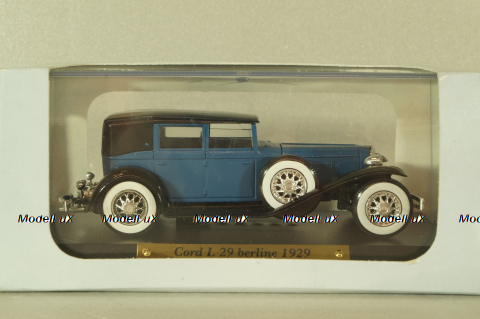 Cord L 29 berline 1929, blue/black, Atlas 1:43