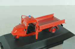 Tempo Hanseat Planetwagen "150 years Berline fire brigade" 1955, Fire Truck, red, 02214, Schuco 1:43