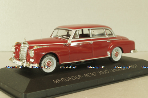 Mercedes-Benz 300 D Limousine (W189) 1957, red, 147358, WhiteBox 1:43