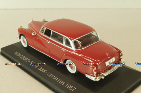 Mercedes-Benz 300 D Limousine (W189) 1957, red, 147358, WhiteBox 1:43