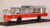 ЗИУ-9 Троллейбус, красно-белый, Probe43 1:43